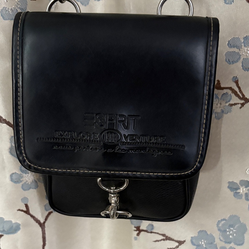 Esprit Black Leather Belt Bag